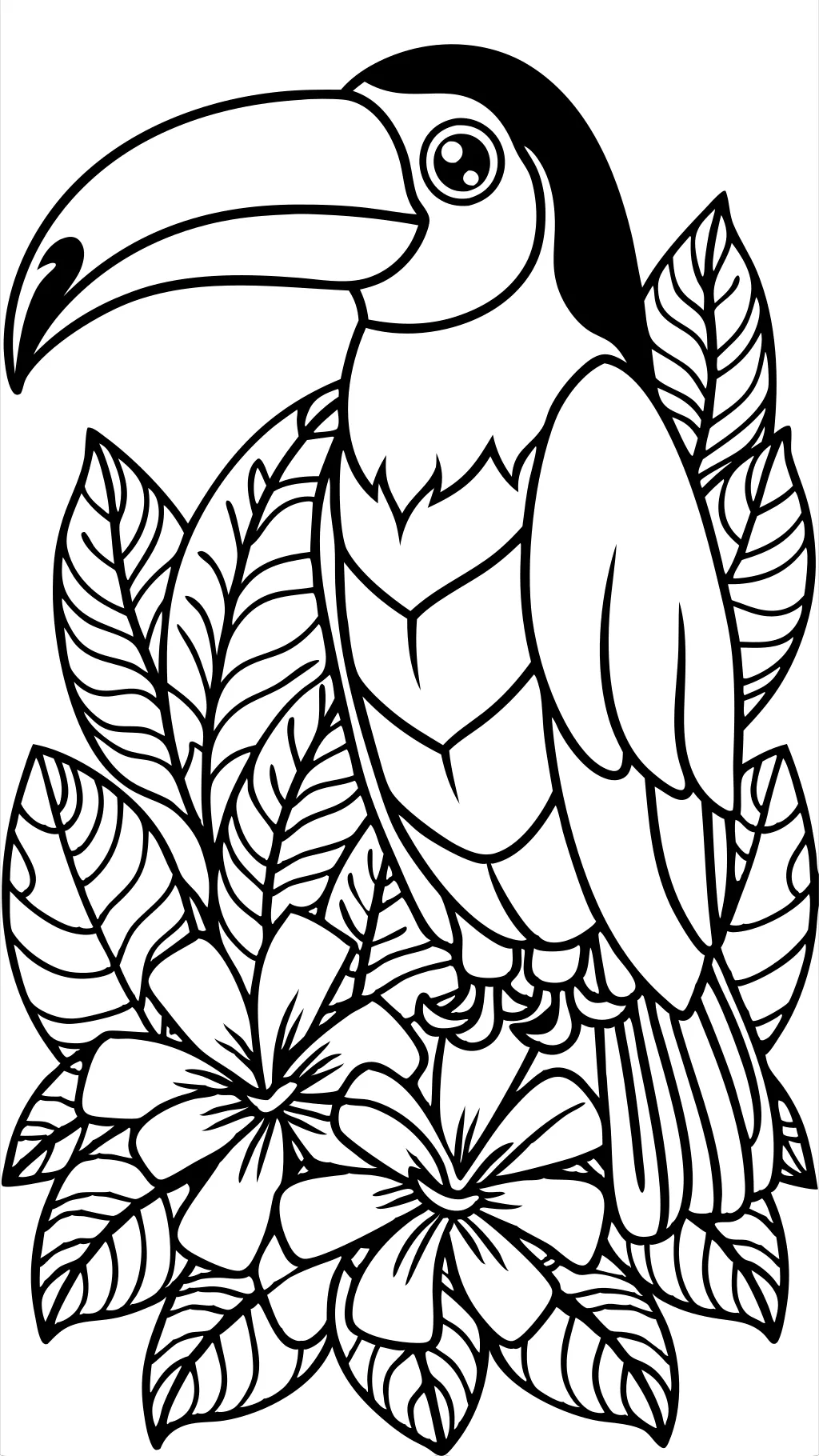 toucan coloring page